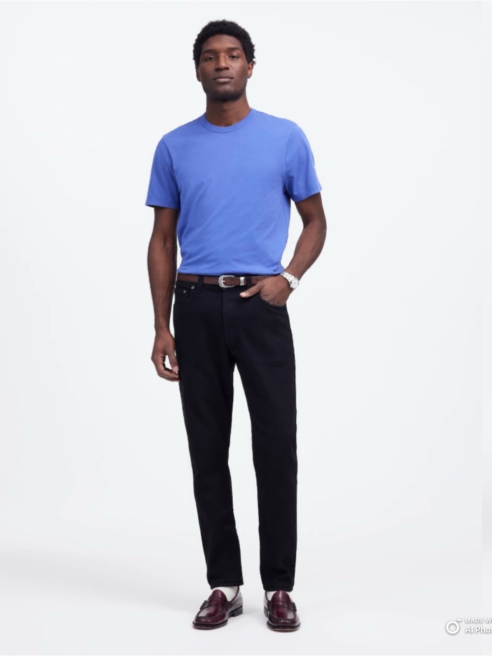 Madewell Men’s Black Athletic Slim Jeans: Coolmax Denim Edition Size 31 x 32 NWT
